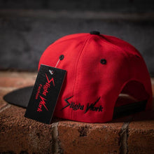 Load image into Gallery viewer, Red X Black Snapback